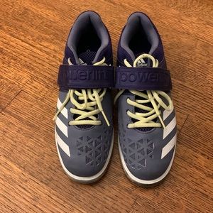 Adidas Women's Powerlift 3 Weightlifting Shoe Purple/Yellow